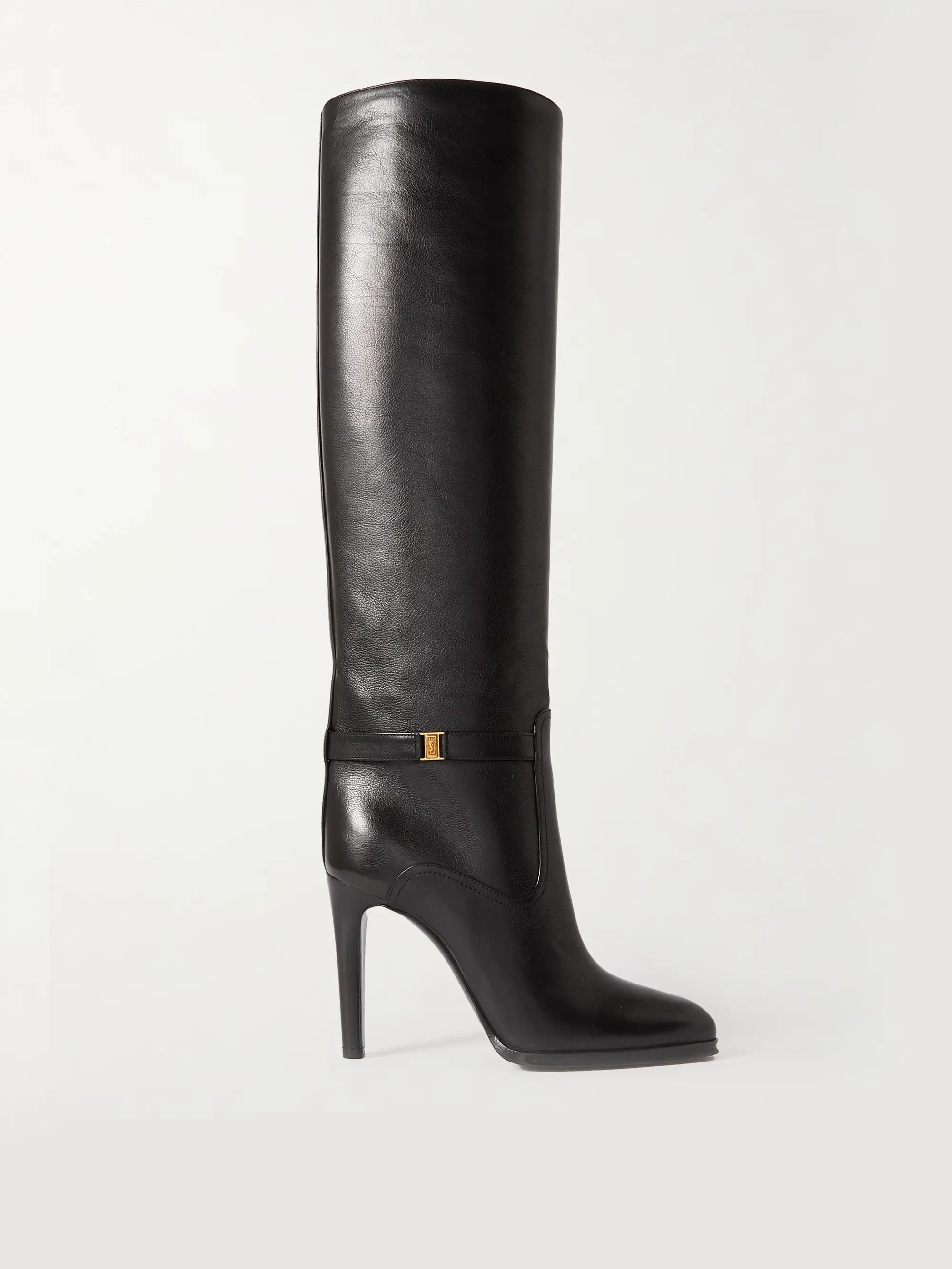 Diane logo-embellished leather knee boots | NET-A-PORTER (US)