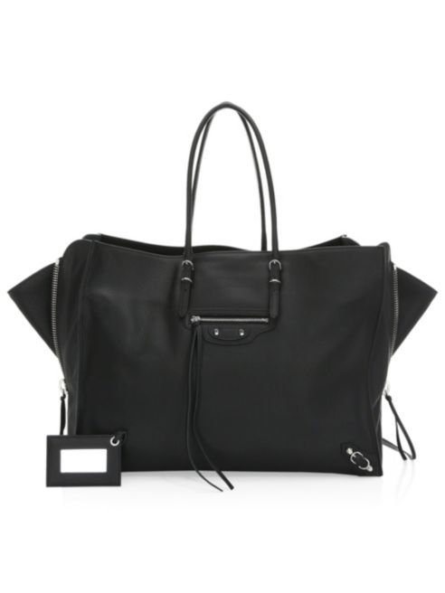 Balenciaga - Papier Zip-Around A4 Leather Handbag | Saks Fifth Avenue