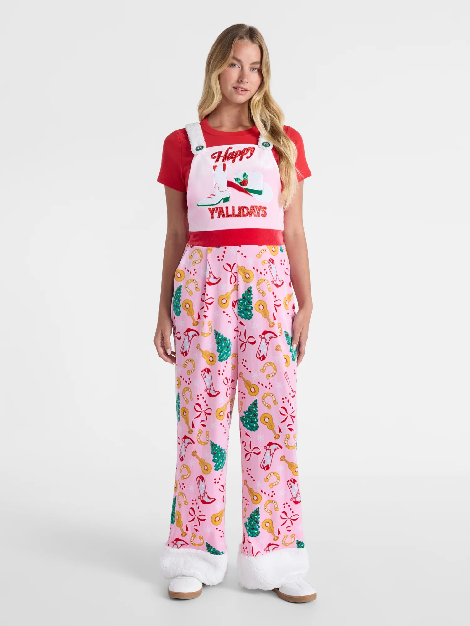 No Boundaries Western Holiday Jumpsuit, Women’s | Walmart (US)