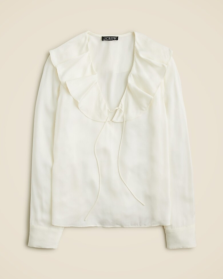 Goldie top in satin | J. Crew US