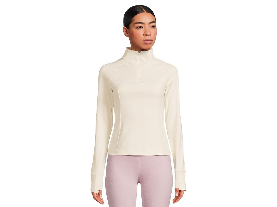 Beyond Yoga Allure 1/4 Zip Pullover Women's Sweatshirt Glacier : SM, Elastane/Polyester | Zappos