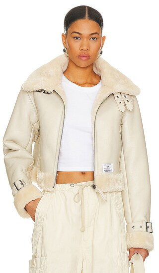Irvin Mod Jacket in Limestone | Revolve Clothing (Global)