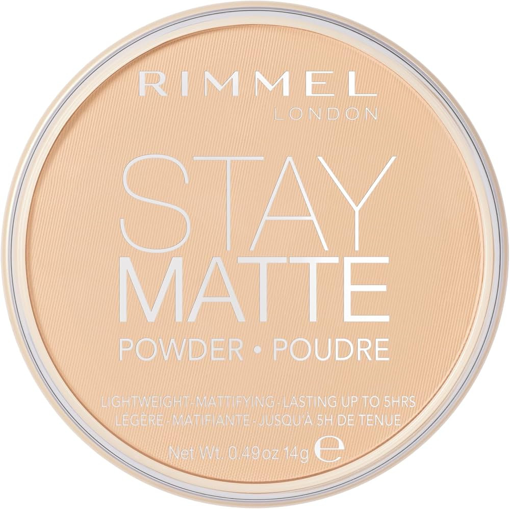 Rimmel London Stay Matte - 011 Creamy Natural - Pressed Powder, Lightweight, High Coverage, Shine... | Amazon (US)