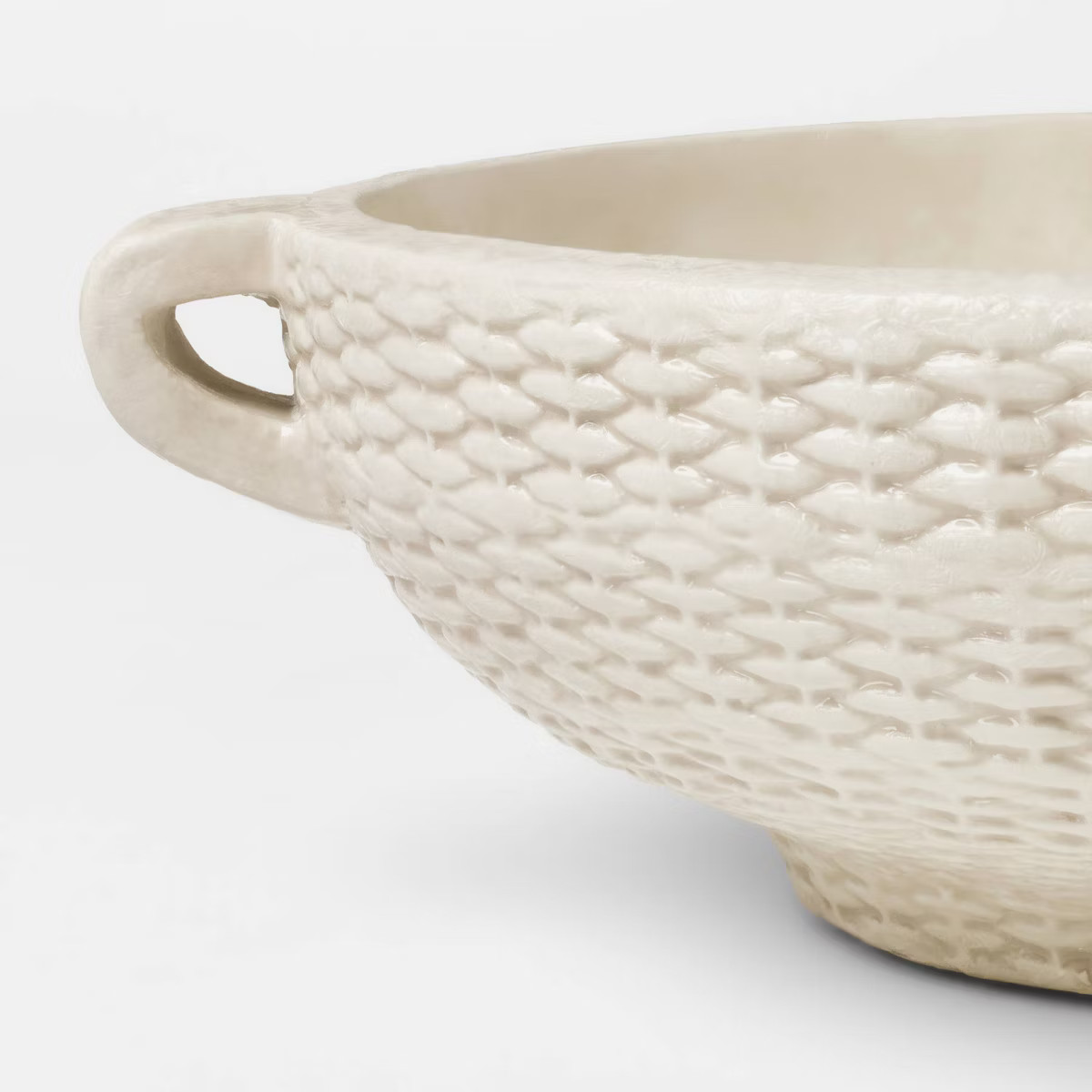 Woven Texture Ceramic Bowl Cream - Threshold™ designed with Studio McGee | Target