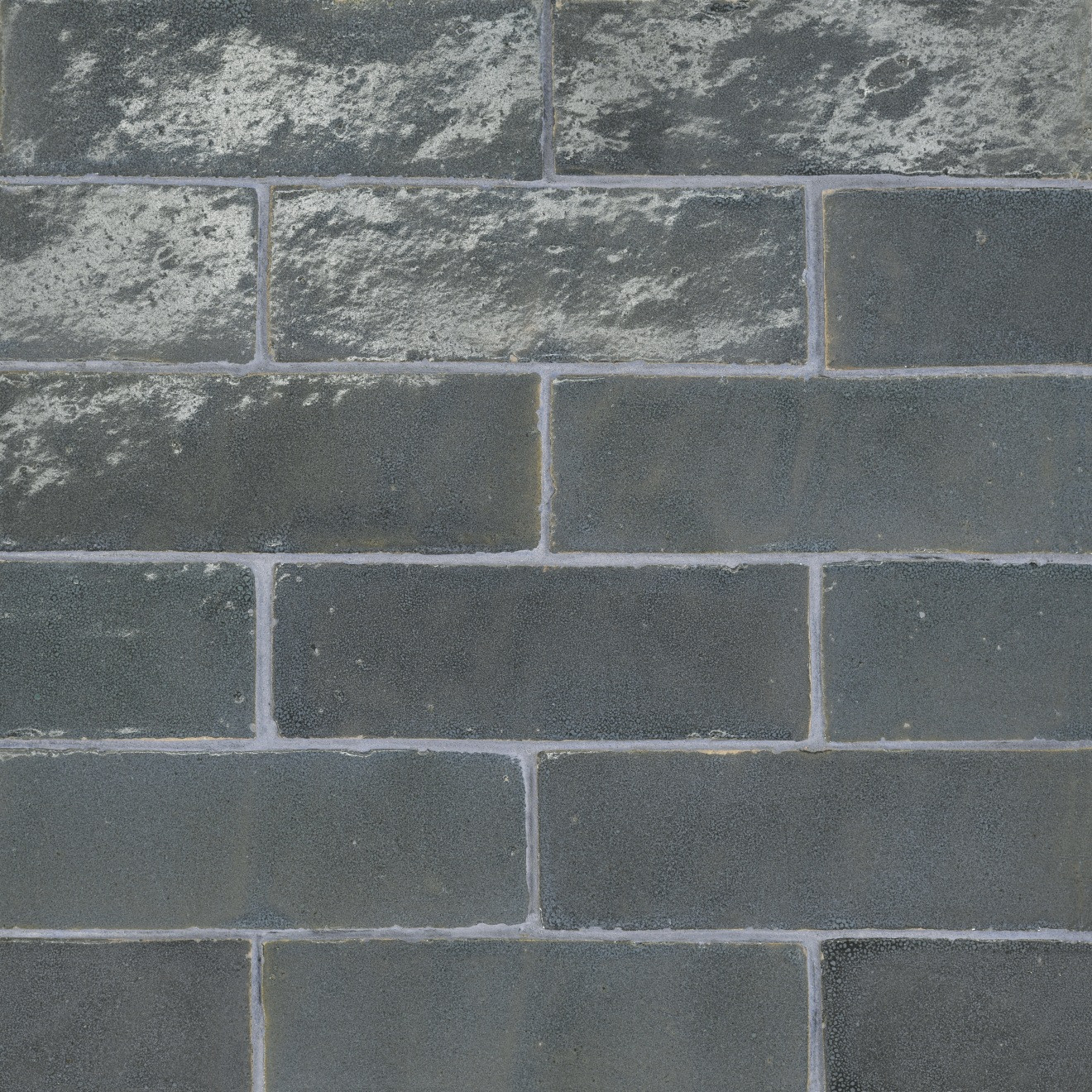 Zagora 2" x 6" Glossy Zellige Field Tile in Charcoal | Bedrosians Tile and Stone