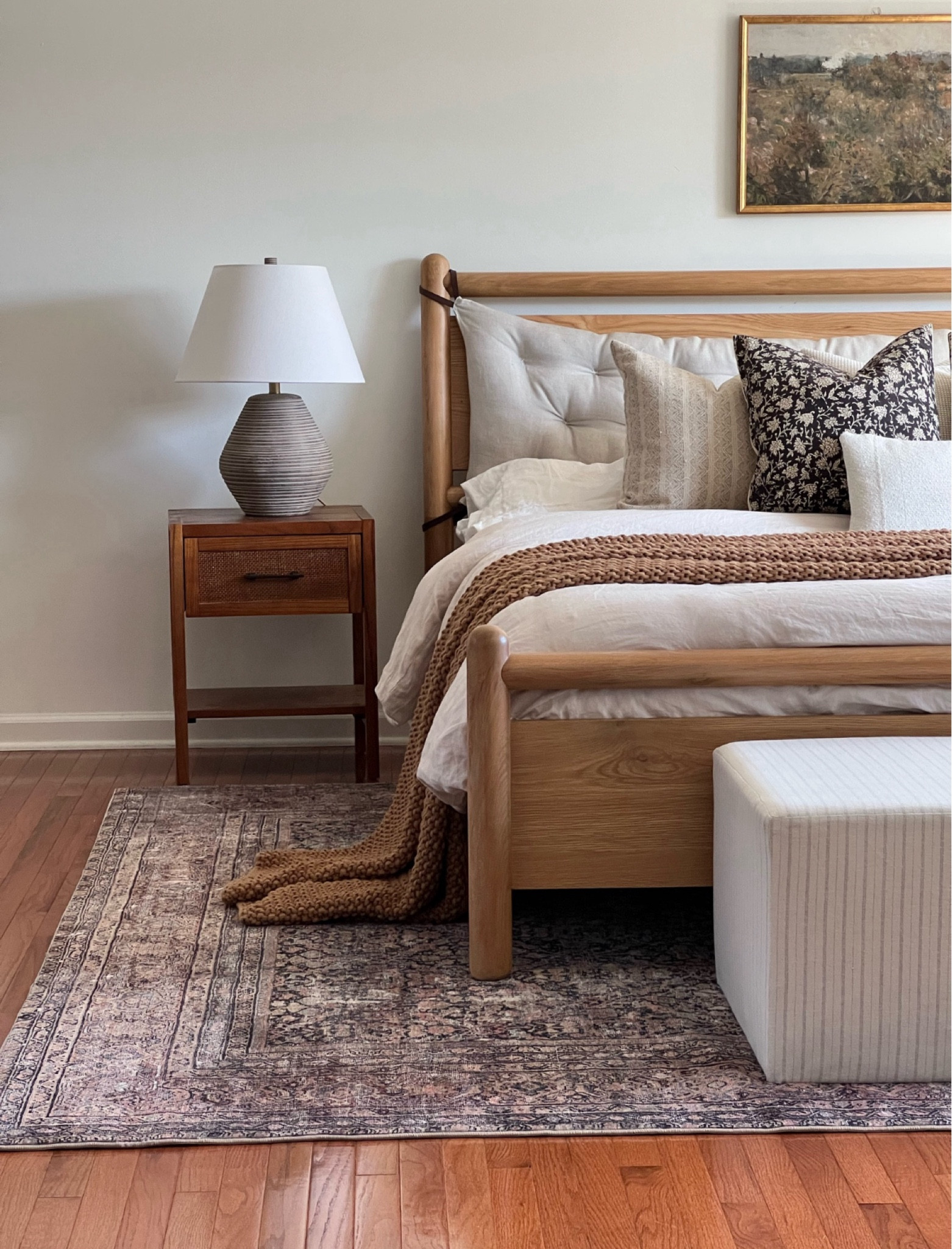 Loloi rug, Amber Lewis Morgan rug, Solano bed, master bedroom 

#LTKhome