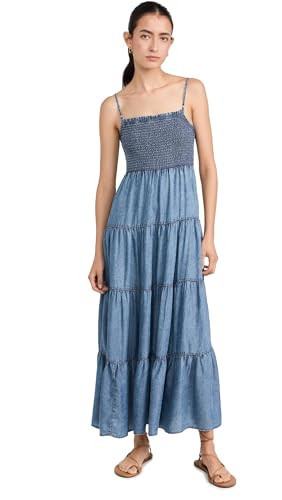 Z SUPPLY Women's Balos Dress, Washed Chambray, Blue, XS | Amazon (US)