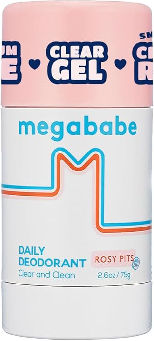 Megababe Daily Deodorant Rosy Pits | Aluminum-Free, Clear & Clean | 2.6 oz | Amazon (US)