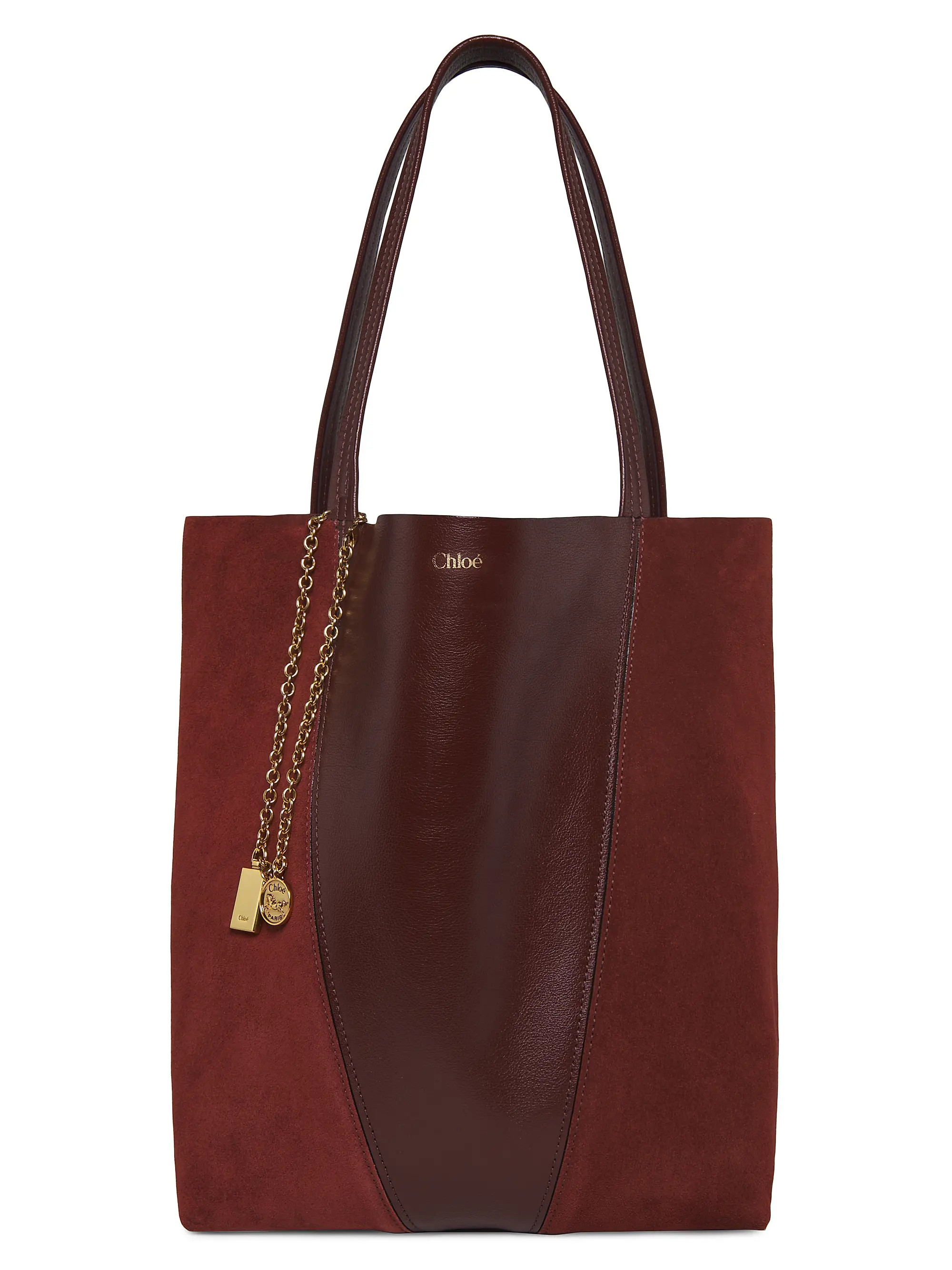 Chloé Spin Leather & Suede Tote Bag | Saks Fifth Avenue