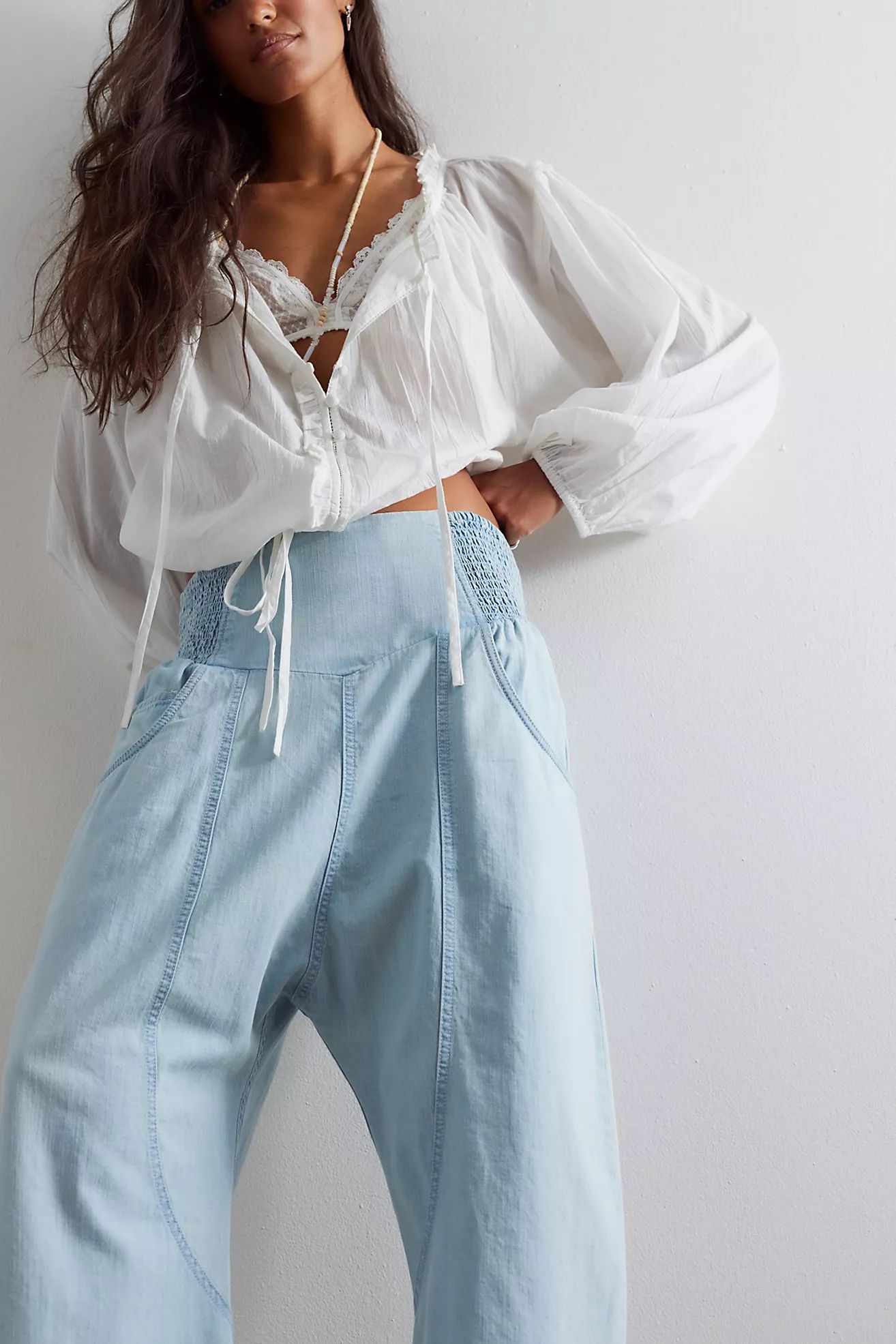 We The Free Lunan Crop Harem Jeans | Free People (Global - UK&FR Excluded)