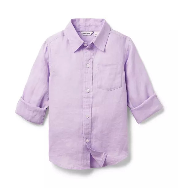 Linen Roll-Cuff Shirt | Janie and Jack