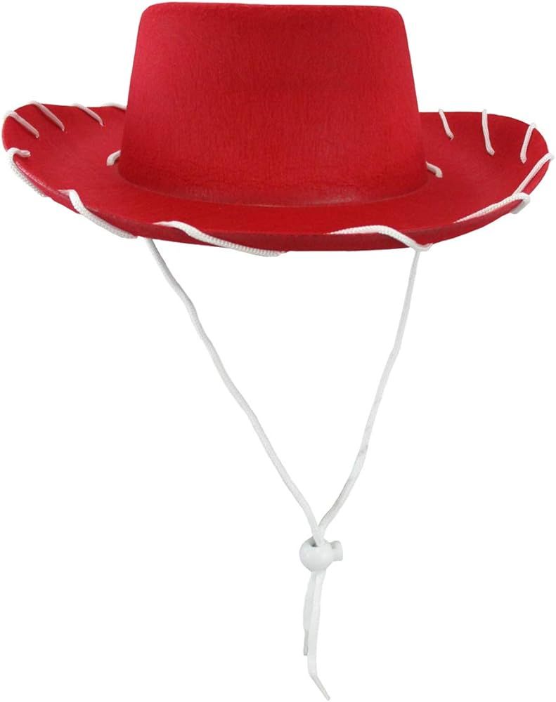 Western 1950's Brown Kids Child Cowboy Cowgirl Hat Ranch Costume | Amazon (US)