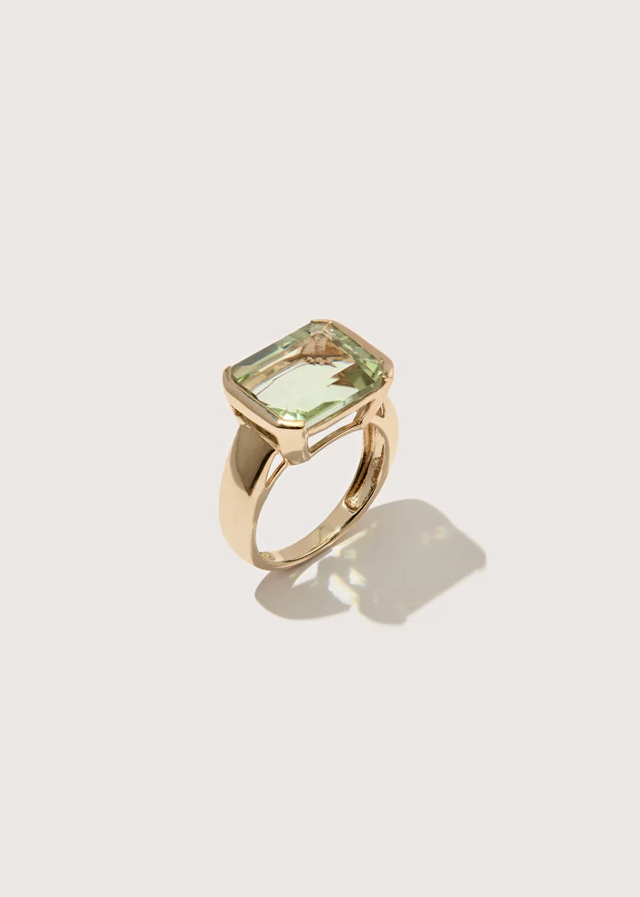 Mint Quartz Domino Ring | Otiumberg