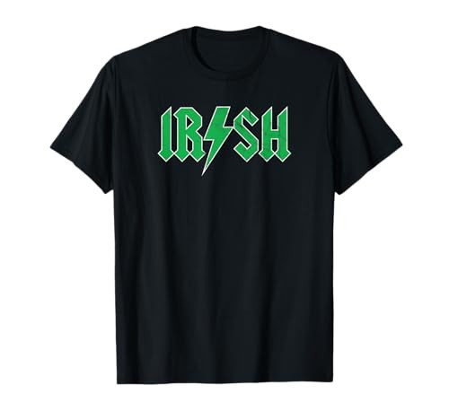 Distressed Lightning Bolt Irish Rock Band St. Patrick's Day T-Shirt | Amazon (US)