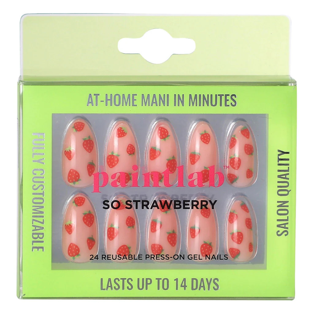 So Strawberry Almond Press-On Nails | PaintLab