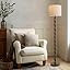 BOBOMOMO 62" Rustic Floor Lamp for Living Room, Retro Farmhouse Floor Lamp Rotary Switch, Resin S... | Amazon (US)