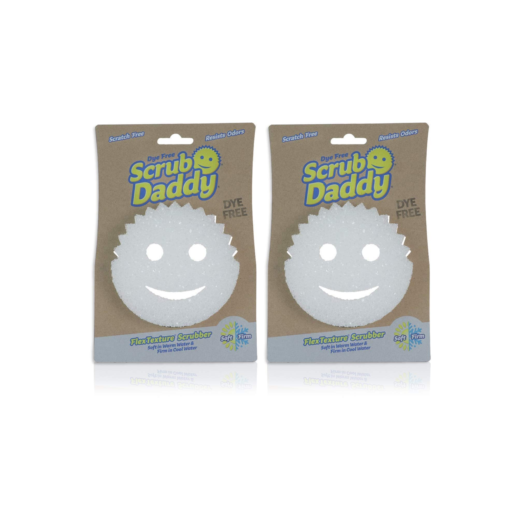 Scrub Daddy Sponge - Dye Free - Scratch-Free Scrubber for Dishes and Home, Odor Resistant, Soft i... | Amazon (US)