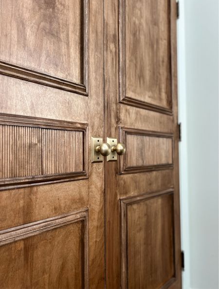 These short plate door knobs were the perfect finishing touch to our re-finished doors 

#LTKhome