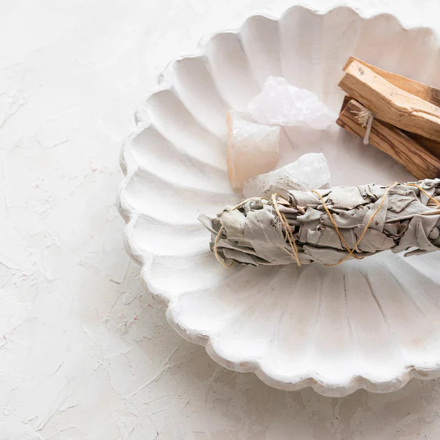 Colette White Scalloped Dish | Pepper + Vetiver