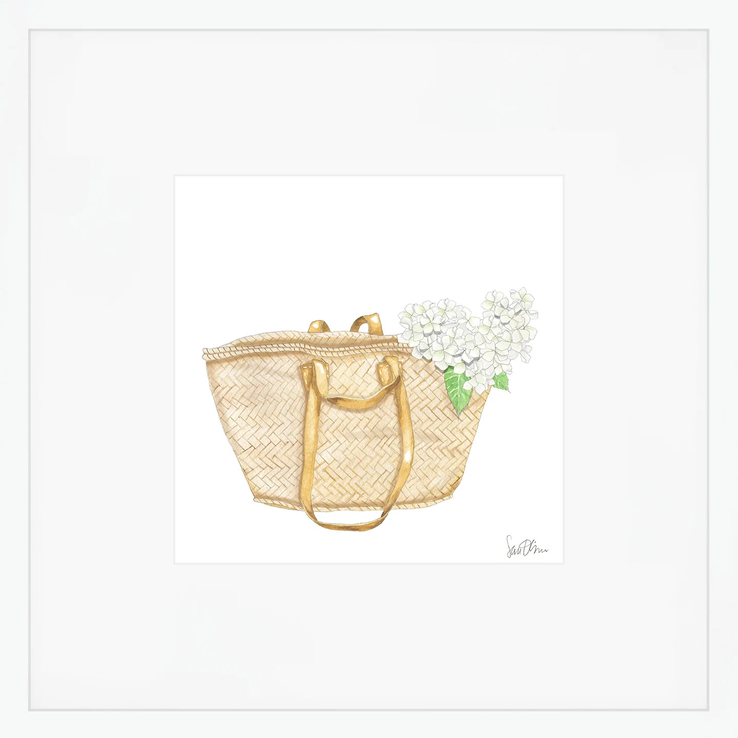 Market Basket Tote Art Print | Sara Fitz