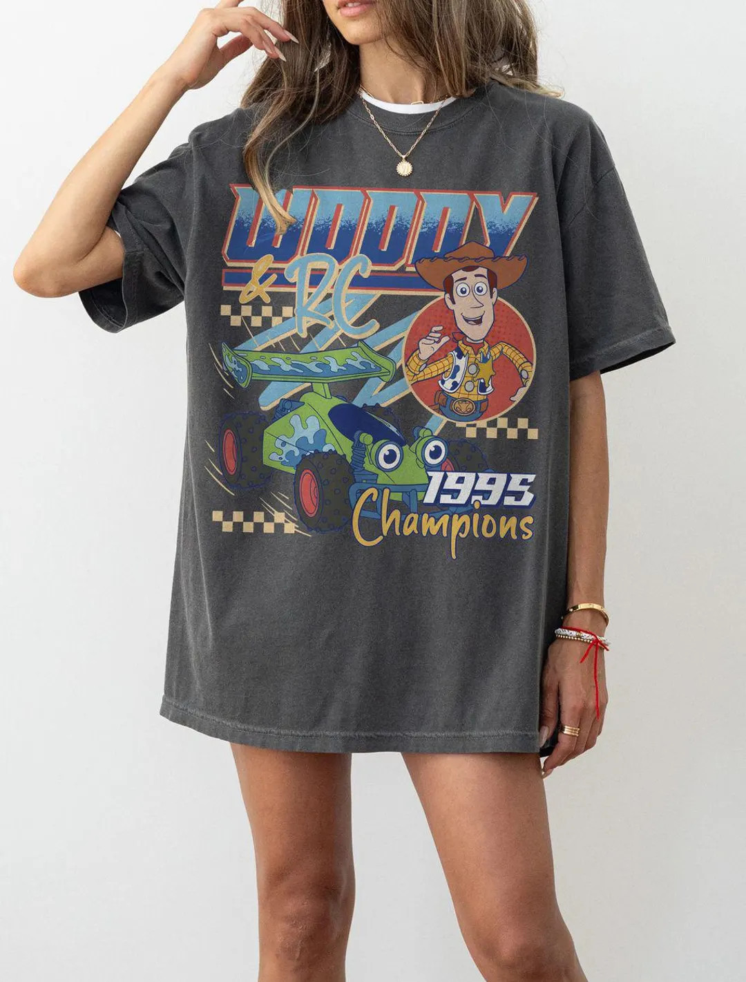 Disney Pixar Toy Story Woody & RC Racing 1995 Champions Shirt, Toy Story Land Woody Tee, Disneyla... | Etsy (US)