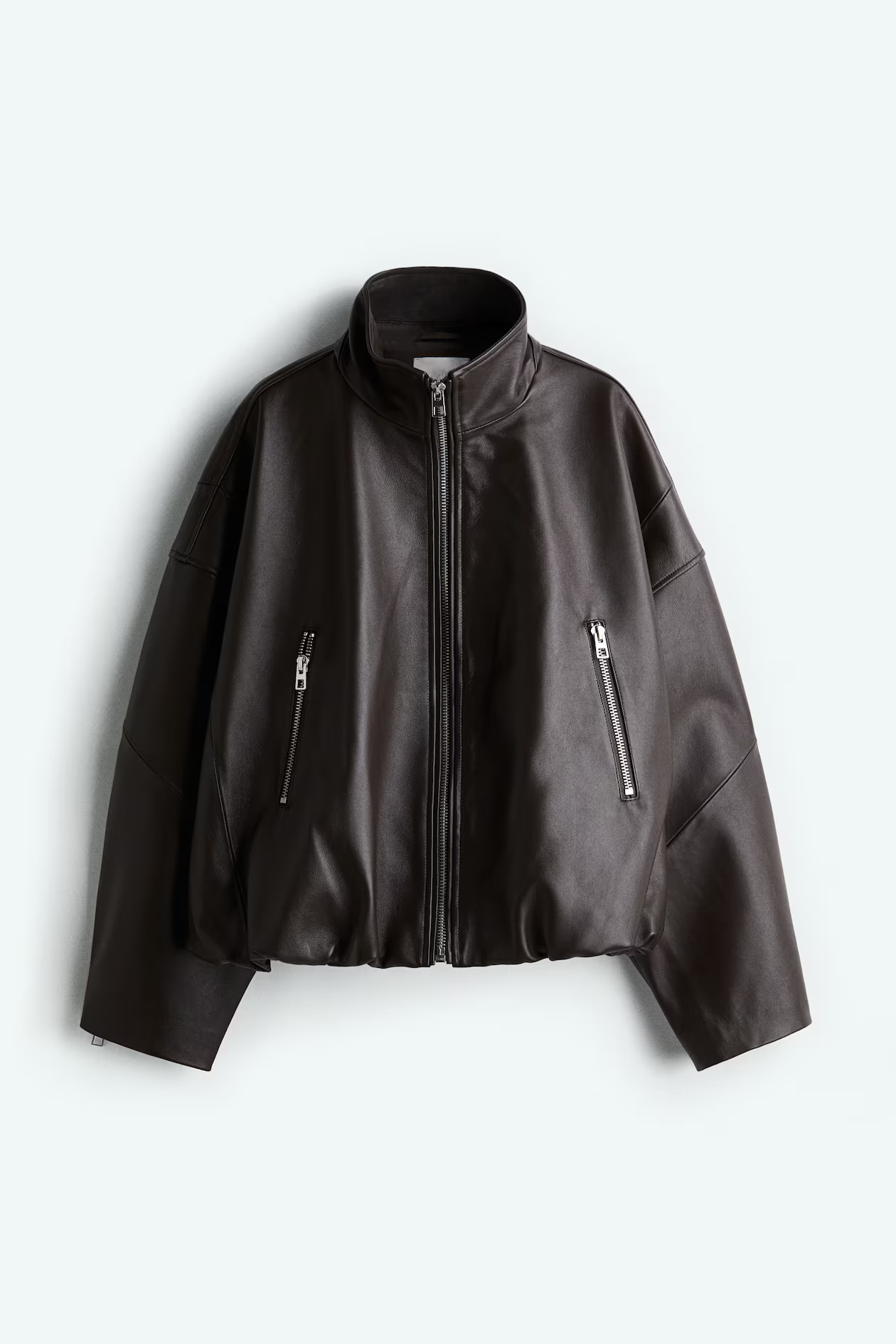 Stand-collar leather jacket | H&M (UK, MY, IN, SG, PH, TW, HK)