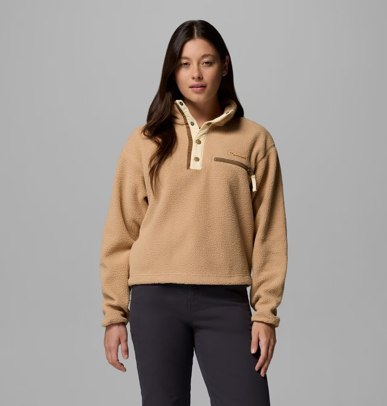 Women's Helvetia™ II Cropped Half Snap Fleece Pullover | Columbia Sportswear