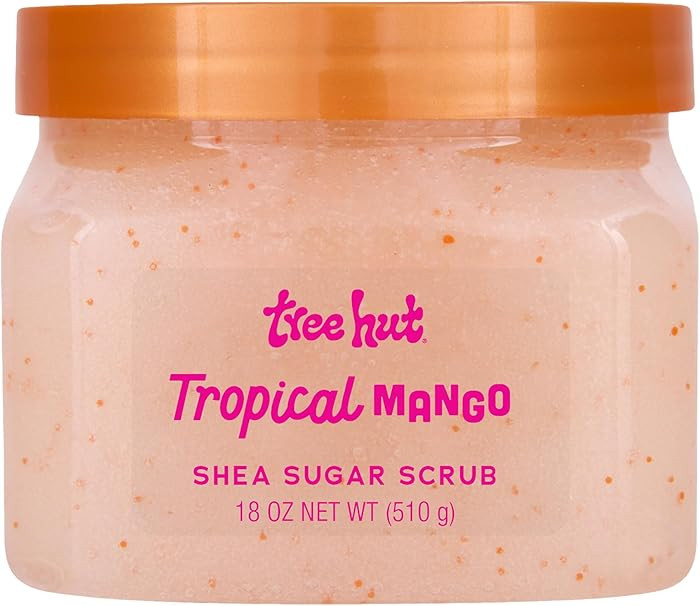Tree Hut Shea Sugar Scrub Tropical Mango, 18oz, Ultra Hydrating and Exfoliating Scrub for Nourish... | Amazon (US)
