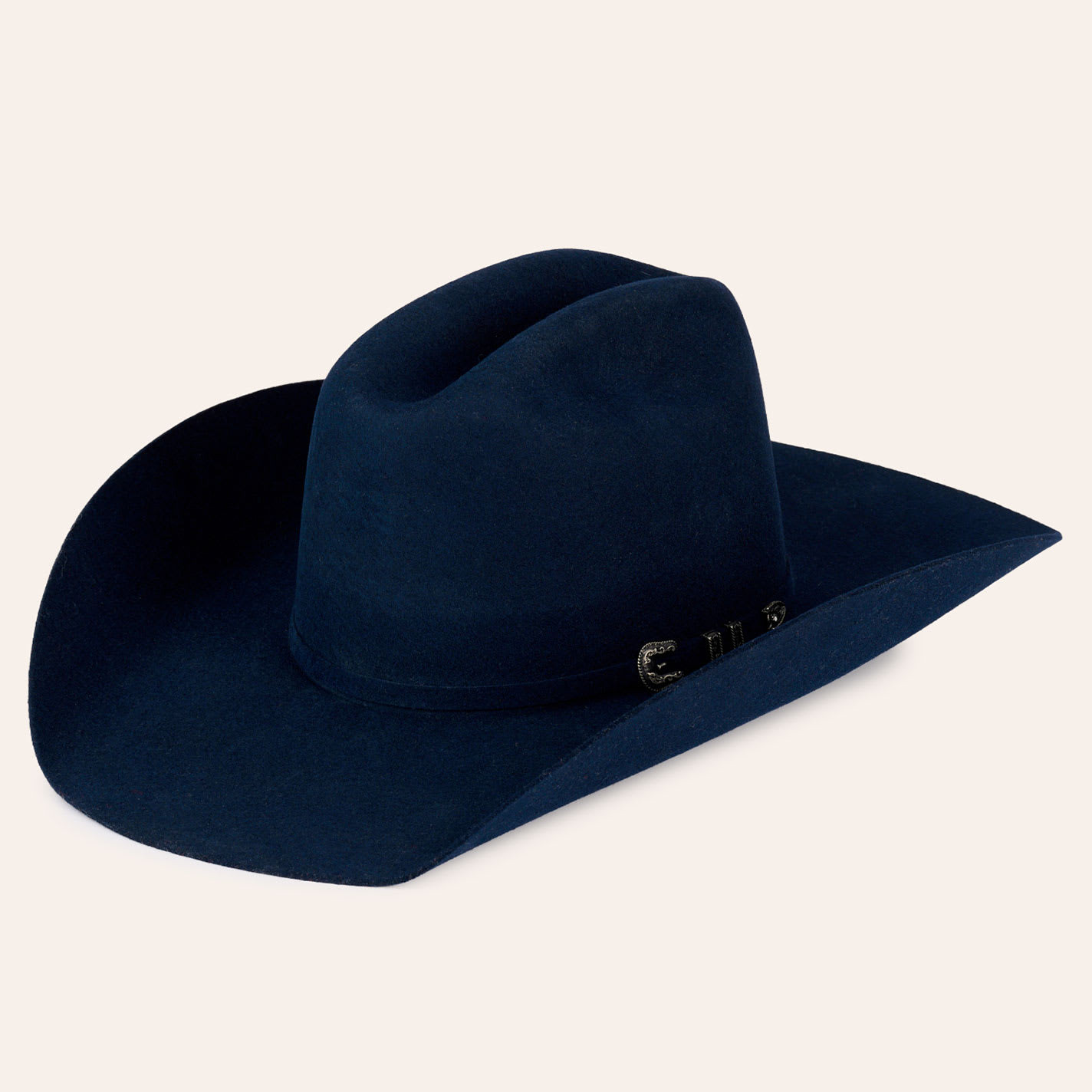 Cavender's 3X Navy Rancher Crown Wool Cowboy Hat - 73/8 | Cavender's