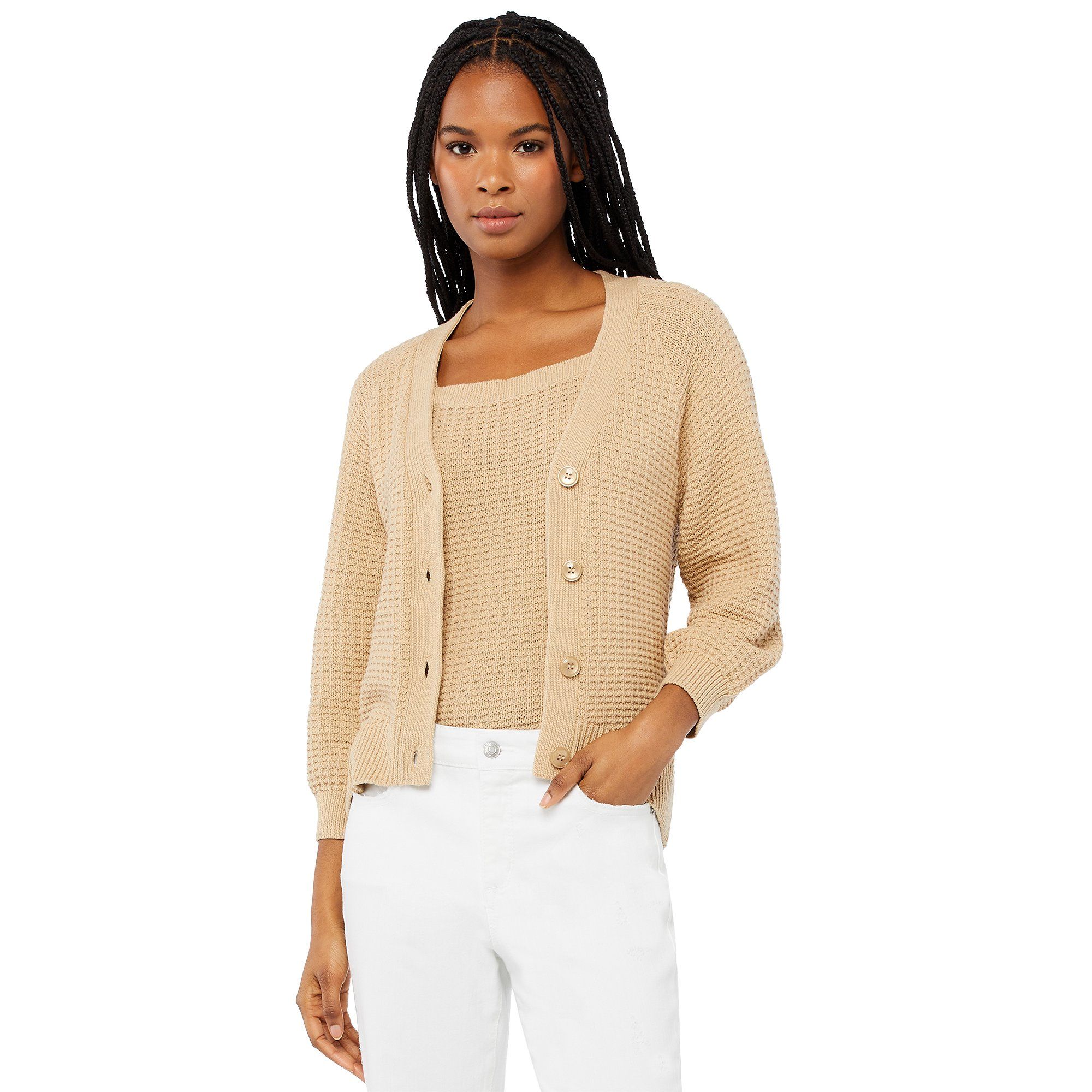 Scoop Women's Textured Cardigan | Walmart (US)