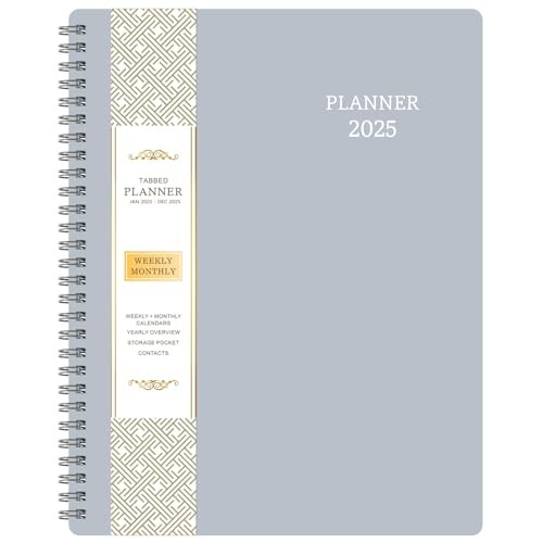 2025 Planner - Jan. 2025 - Dec. 2025, 8" x 10", 2025 Planner Weekly and Monthly, Flexible Cover, To-Do List, Twin-Wire Binding | Amazon (US)