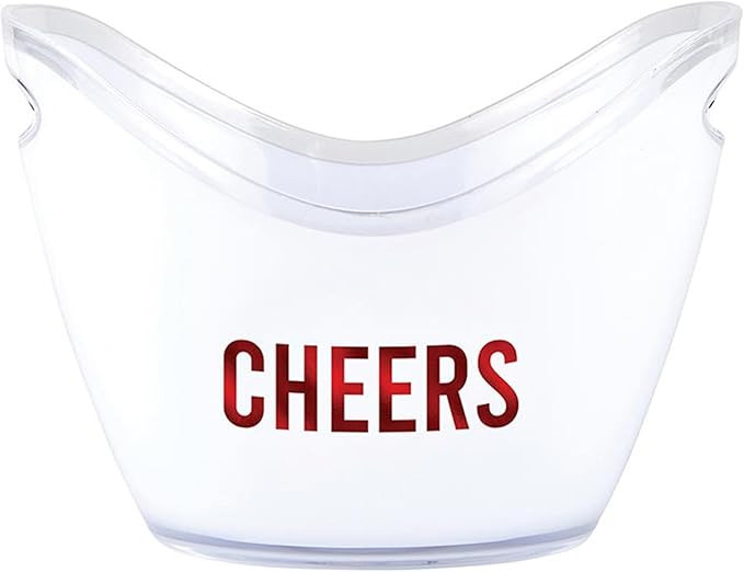 Slant Party Supplies Ice Buckets - Clear Acrylic Champagne Cooler Party Bucket Wine Chiller Tub, ... | Amazon (US)