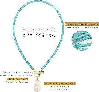 Aobei Pearl 18K Gold Plated Moon Star Lion Evil Eye Love Heart Cross Pendant Necklace Medallion P... | Amazon (US)