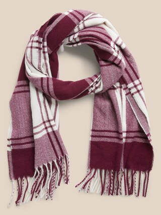 Large Plaid Scarf | Banana Republic Factory
