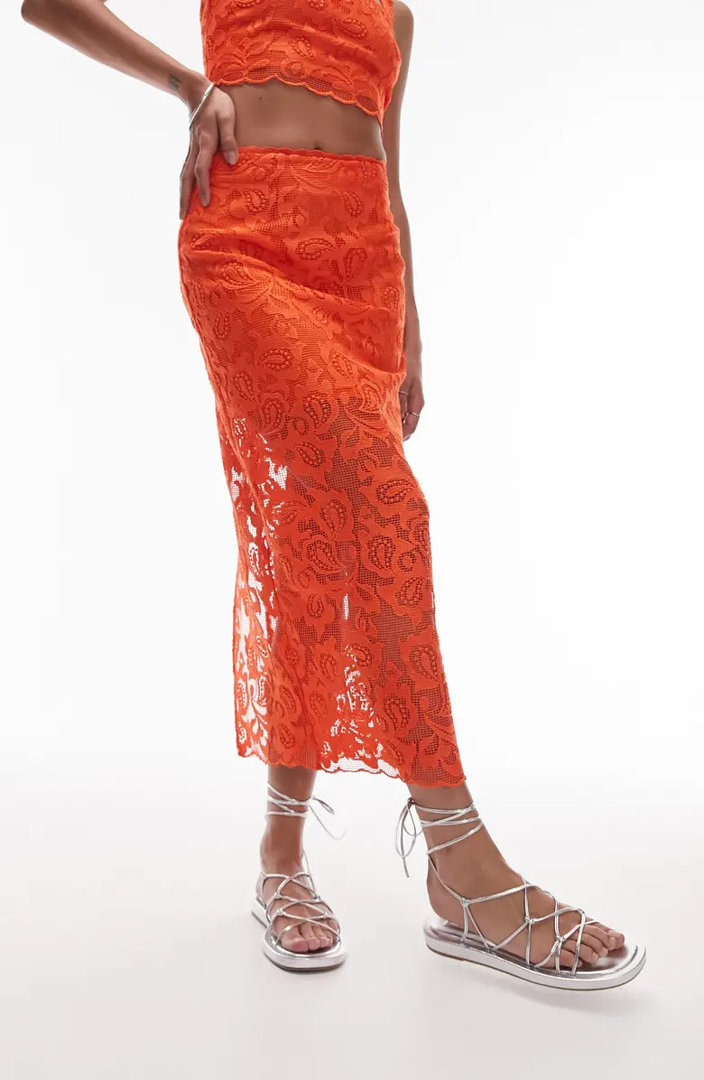 Premium Lace Midi Skirt | Nordstrom Rack