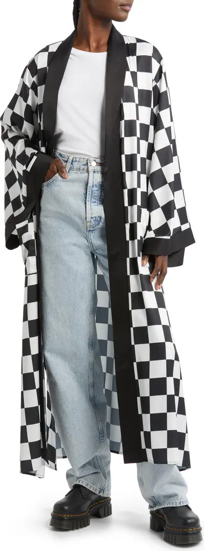 Check Satin Overlay | Nordstrom