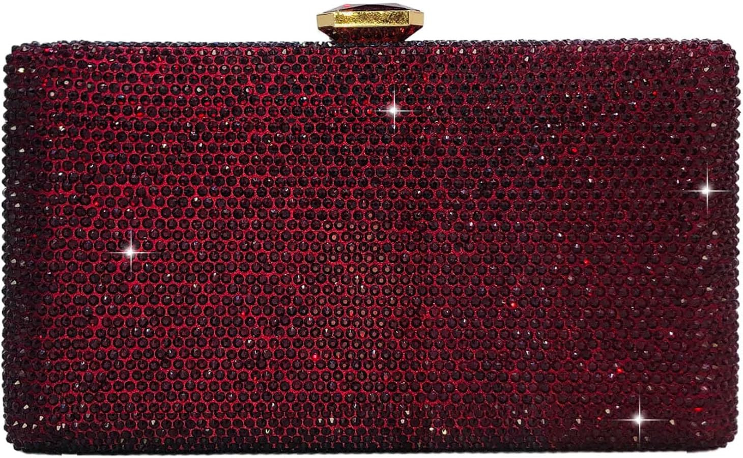 Boutique De FGG Crystal Evening Bags for Women Formal Party Box Clutch Wedding Rhinestone Handbag... | Amazon (US)