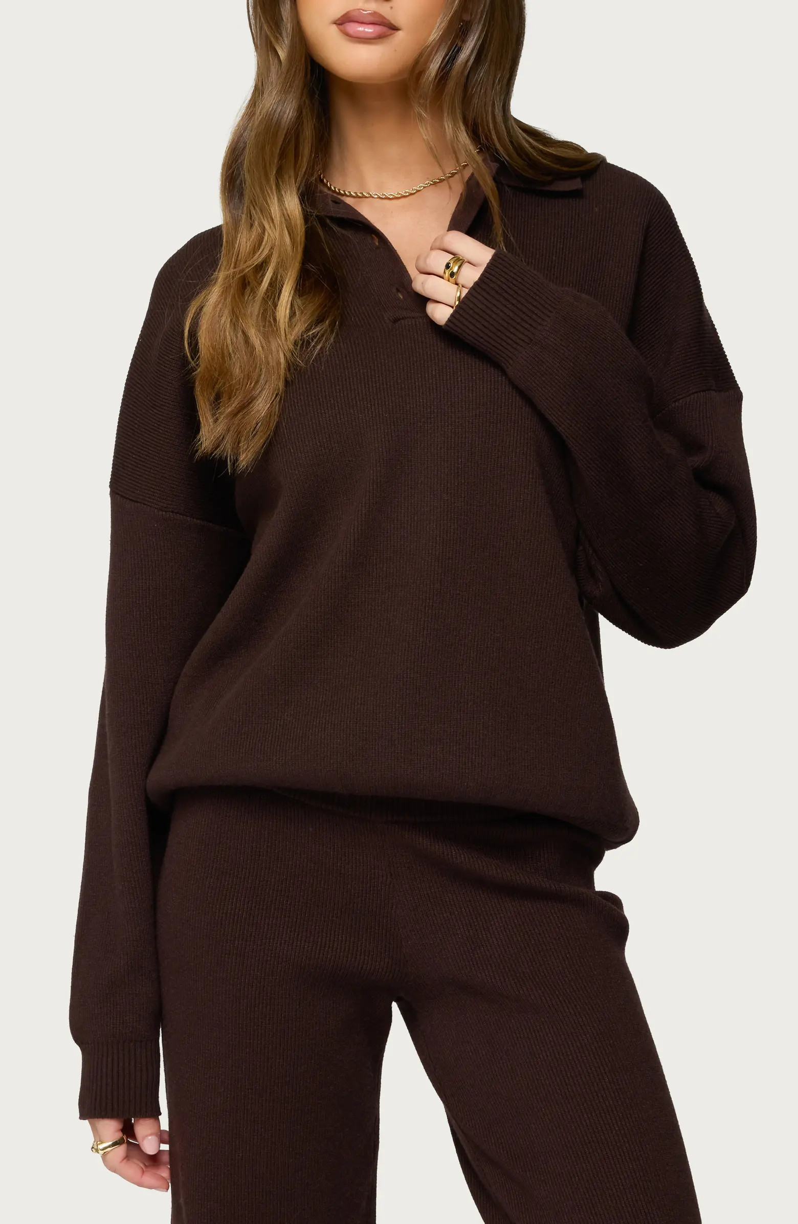 Lorie Oversize Polo Sweater | Nordstrom