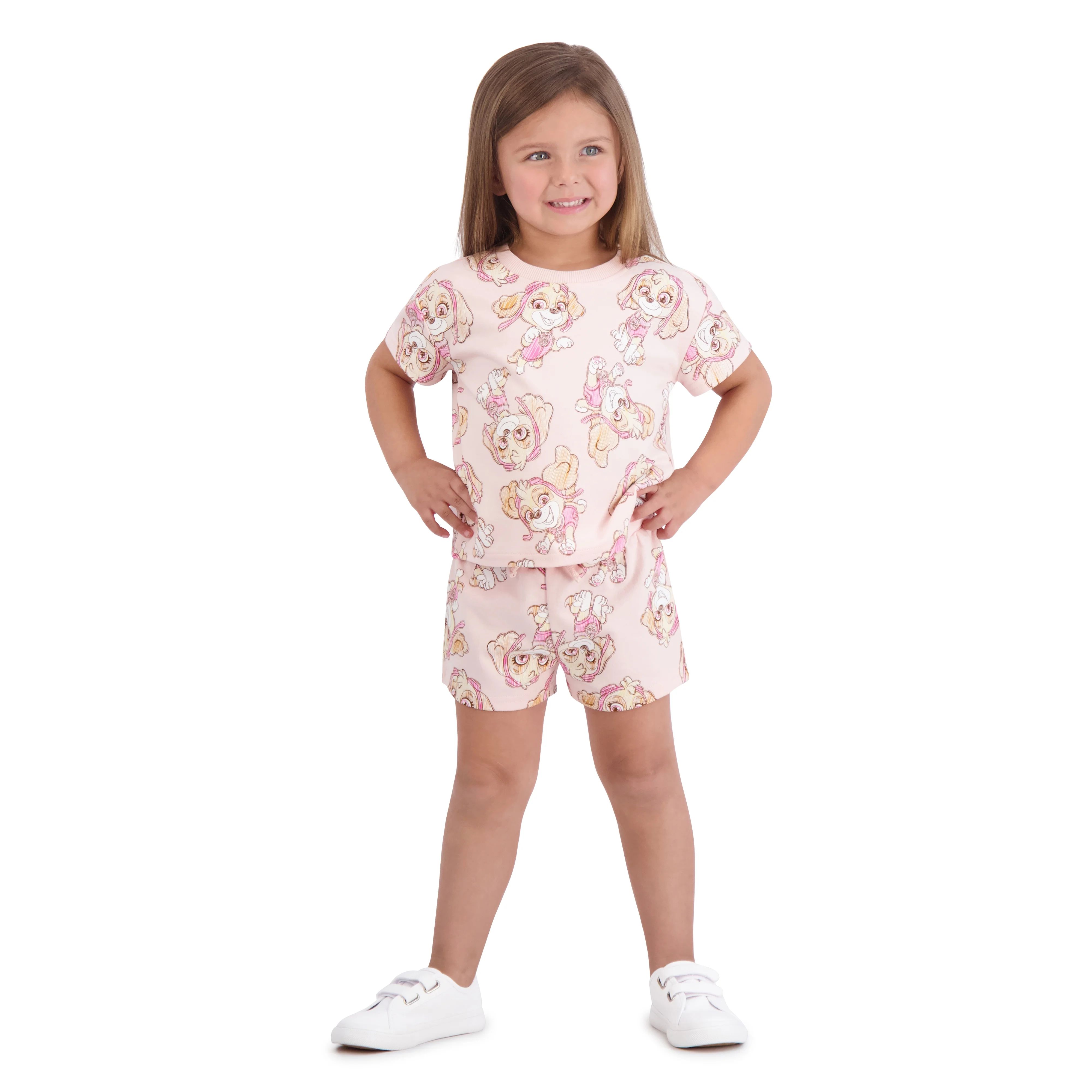 Paw Patrol Toddler Girls Short Set, Sizes 12 Months-5T | Walmart (US)
