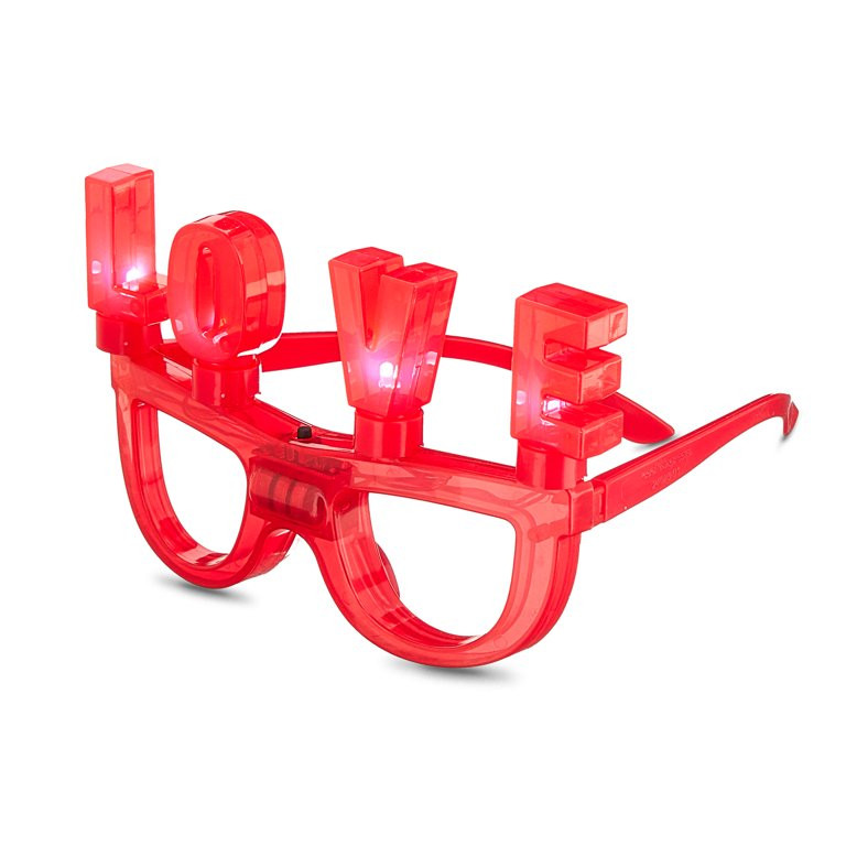 Valentine's Day Red Light-Up Love Glasses, by Way To Celebrate | Walmart (US)