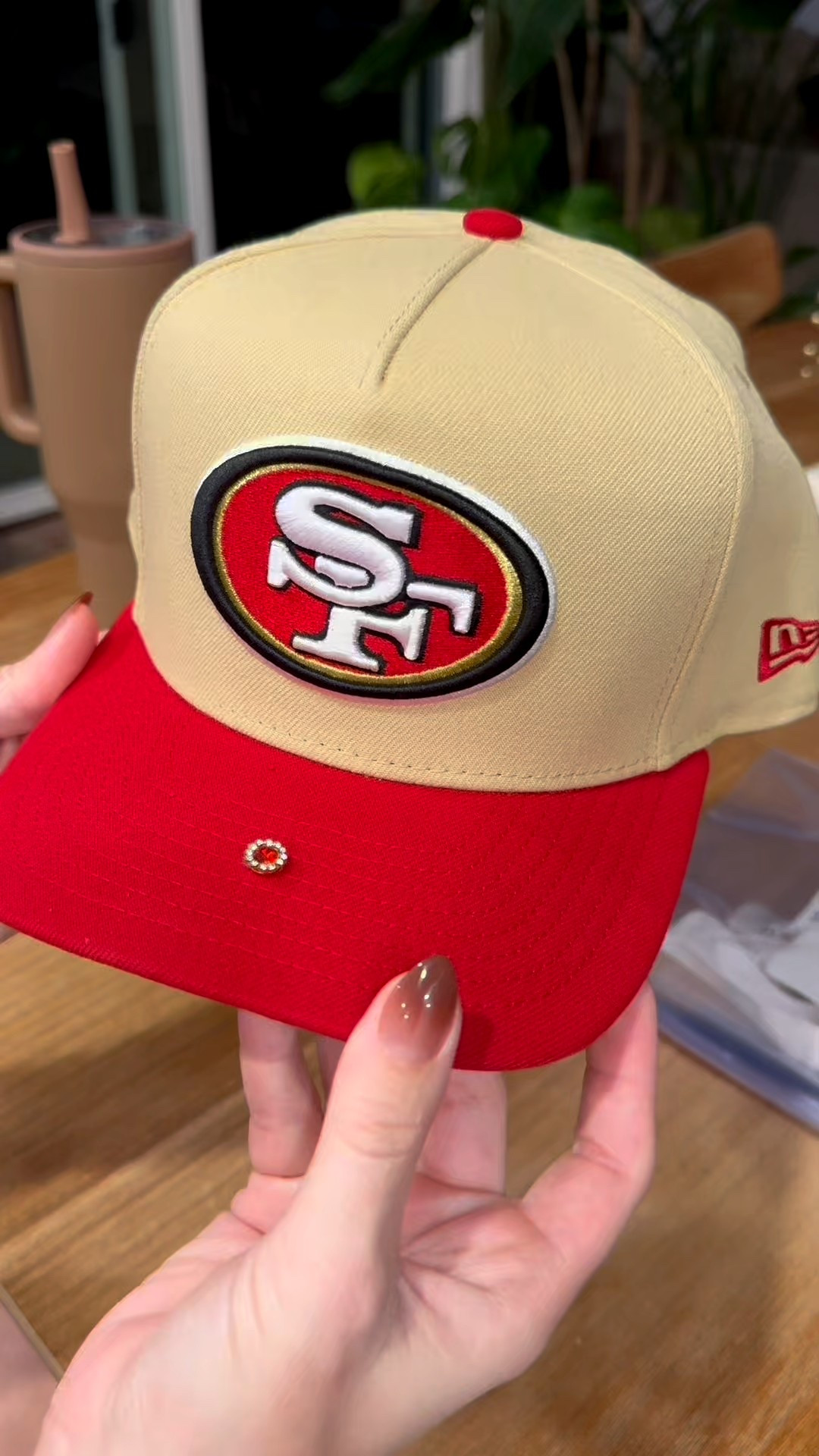 Rhinestone hat diy 