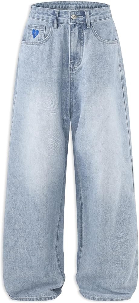 Aelfric Eden Wide Leg Jeans for Women Straight High Waisted Casual Loose Washed Y2K Baggy Boyfrie... | Amazon (US)