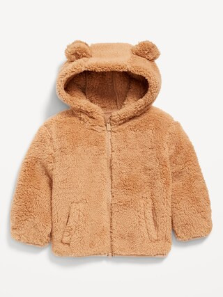 Sherpa Critter Zip-Front Hooded Jacket for Baby | Old Navy (US)