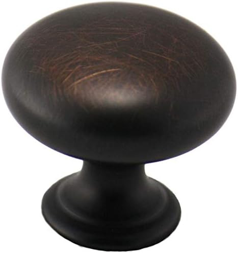 10 Pack - Cosmas 4950ORB Oil Rubbed Bronze Cabinet Hardware Round Mushroom Knob - 1-1/4" Diameter | Amazon (US)
