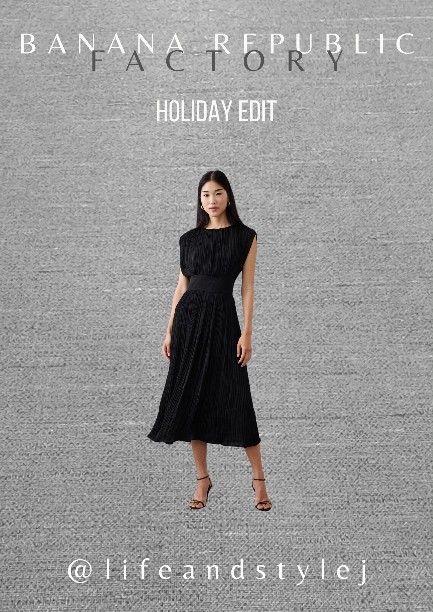 The Banana Republic Factory Cap-Sleeve Midi Dress is a holiday edit favourite for midlife, ageless fashion, blending classic elegance with modern ease. Style it with statement heels and gold accessories for a refined look that transitions effortlessly from dinner to party. #MidlifeStyle #AgelessFashion #HolidayChic #EffortlessElegance #BRFactoryStyle 

 #LTKHoliday #LTKSeasonal #LTKOver40