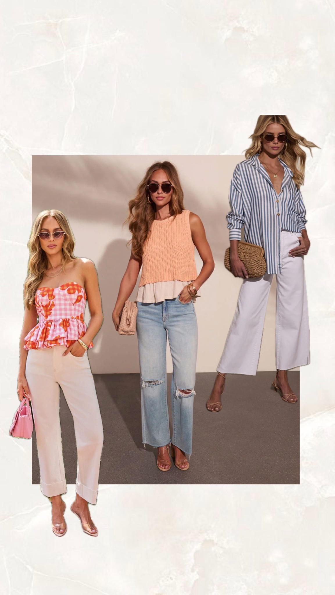 The perfect casual outfits for spring, summer and work! 

@VICI #springstyle #summerputfits #wfhlooks #datenight 

#LTKgrwm #LTKOver40 #LTKootd
