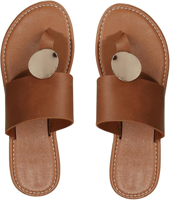 Verdusa Women's Leopard Print Flip Flop Sandals Casual Thong Sandals | Amazon (US)