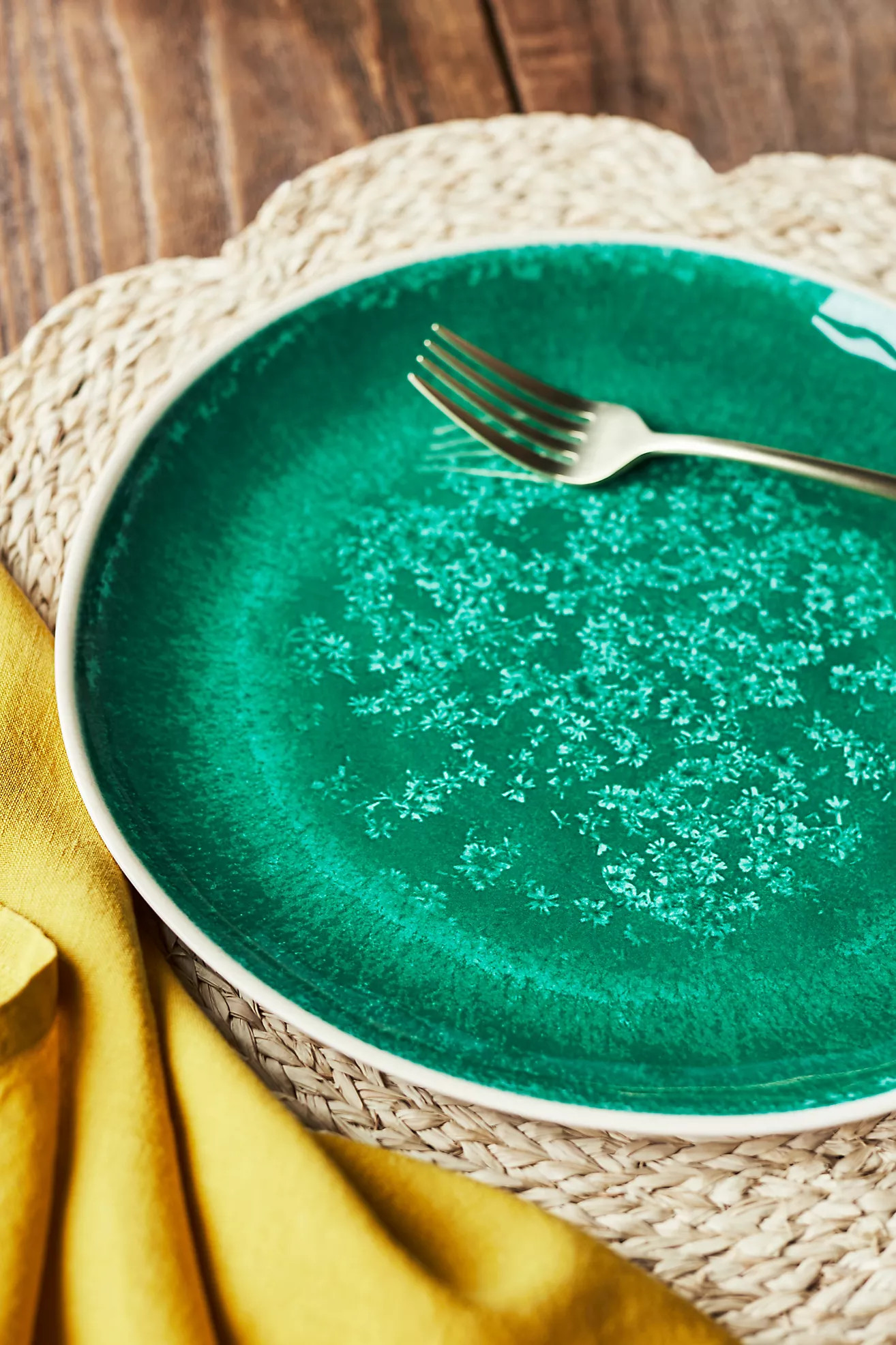 Dakota Bamboo Melamine Dinner Plates, Set of 4 | Anthropologie (US)