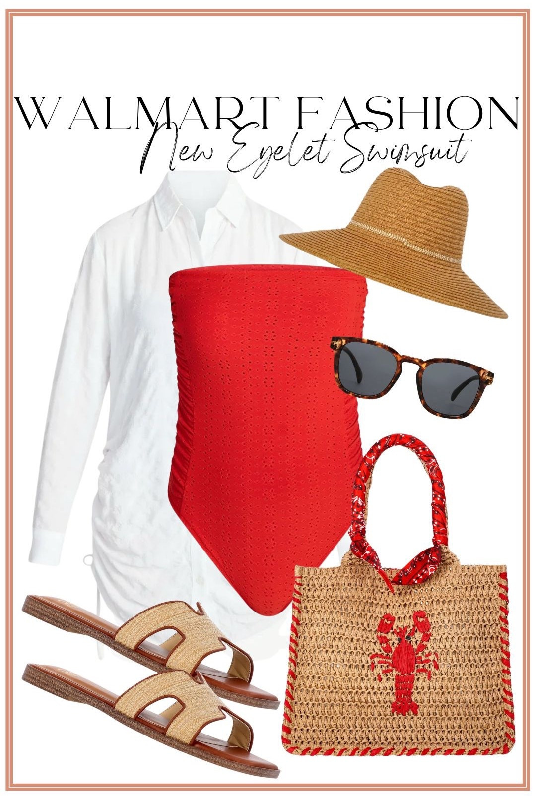 This eyelet swimsuit on Walmart just might be one of the BEST summer finds yet ❤️

The fit is so flattering, the eyelet detail makes it feel elevated, and the color is everything for beach days, pool days, and vacation looks ☀️🙌🏼

Paired it with an easy white button-down, neutral slides, and the cutest straw tote for that effortless coastal vibe 🌊

This entire look feels high-end but is actually so affordable… and pieces like this always go FAST 👀

If you’ve been looking for a swimsuit that feels a little more elevated—this is it 👏🏼

#walmartfashion #walmartswim #swimsuitstyle #beachoutfits #poolside #vacationstyle #affordablefashion #summerstyle #coastalvibes #ltkfinds #onwalmart #momstyle

#LTKTravel #LTKootd #LTKSwim