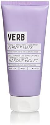 Verb Purple Hair Mask - Vegan Toning Mask for Brassy Hair – Brightening and Hydrating Hair Mask... | Amazon (US)